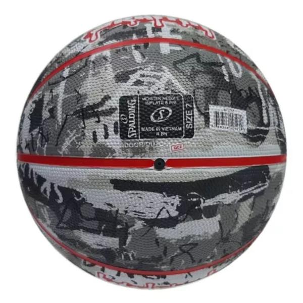 Imagem de Bola De Basquete Spalding Graffiti Preto E Branco 