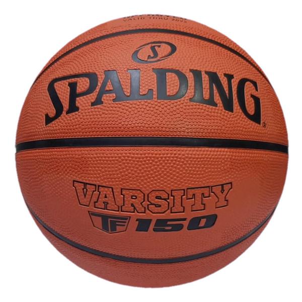 Imagem de Bola De Basquete Spalding Varsity Tf-150 Com Selo Aprovacao Fiba Borracha Laranja