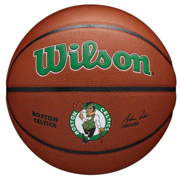 Imagem de Bola de Basquete Tamanho 7 NBA Team Alliance Pure Feel Cover Logotipo Times MVP Durabilidade Wilson