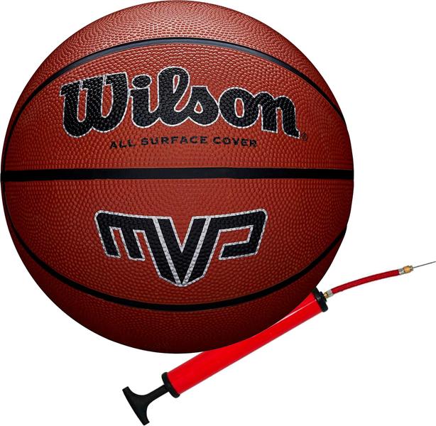 Imagem de Bola De Basquete Wilson MVP Original - Oficial Nº 7 + Bomba