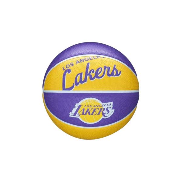 Imagem de Bola de Basquete  Wilson NBA Lakers Retrô Tamanho 03 - WTB32