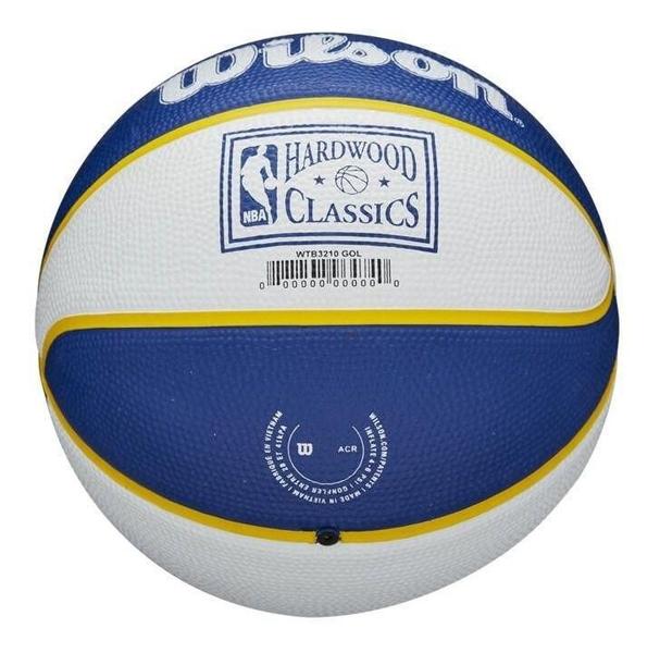 Imagem de Bola de Basquete Wilson NBA Team Retrô Mini Golden State Warriors - 3