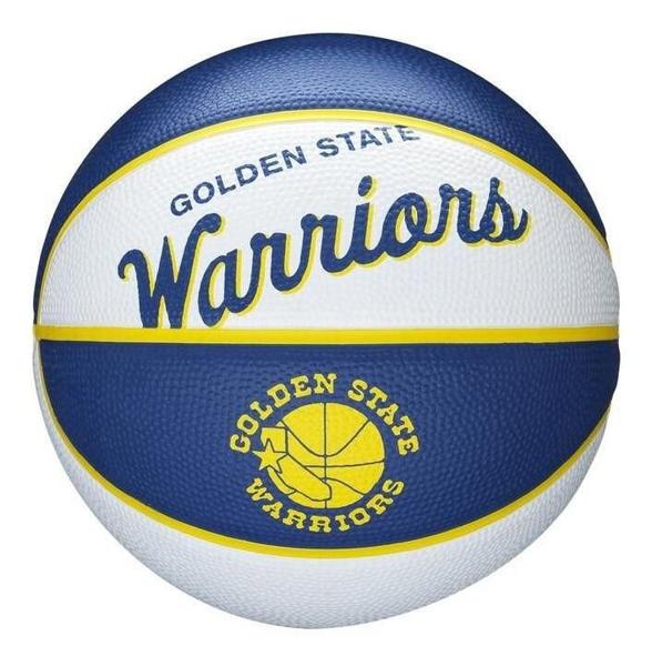 Imagem de Bola de Basquete Wilson NBA Team Retrô Mini Golden State Warriors - 3