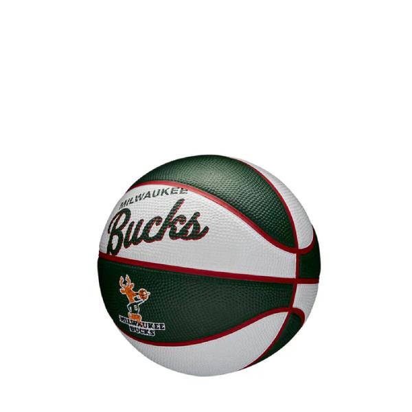 Imagem de Bola de Basquete Wilson NBA TEAM RETRO MINI - MILWAUKEE BUCKS 3