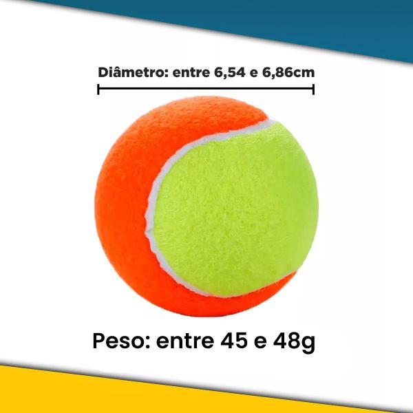 Imagem de Bola de beach tennis laranja pack c/ 24 unidades stage 2 pro