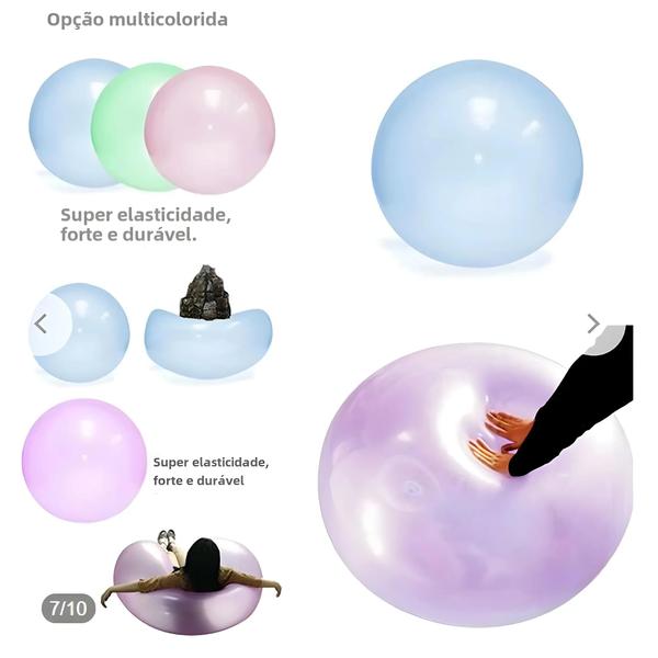 Imagem de Bola de Bolha Transparente de 130cm - Durável, à Prova de Vazamentos, Brinquedo Infantil para Festas