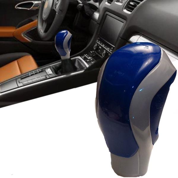 Imagem de Bola De Câmbio Automotiva Kadman Azul Cinza Lisa