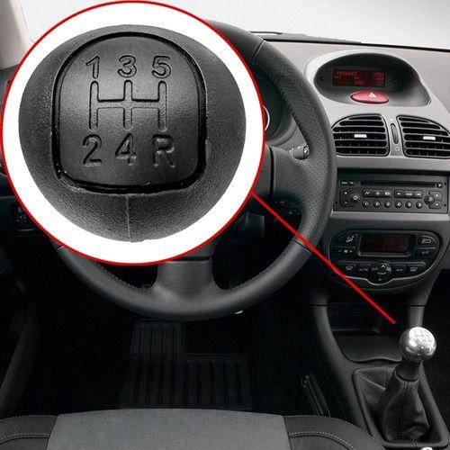 Imagem de Bola De Câmbio Peugeot 206 2003 2004 2005 A 2008 Lente Preta