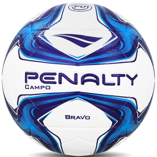 Imagem de Bola De Campo Penalty Bravo Branco/Azul