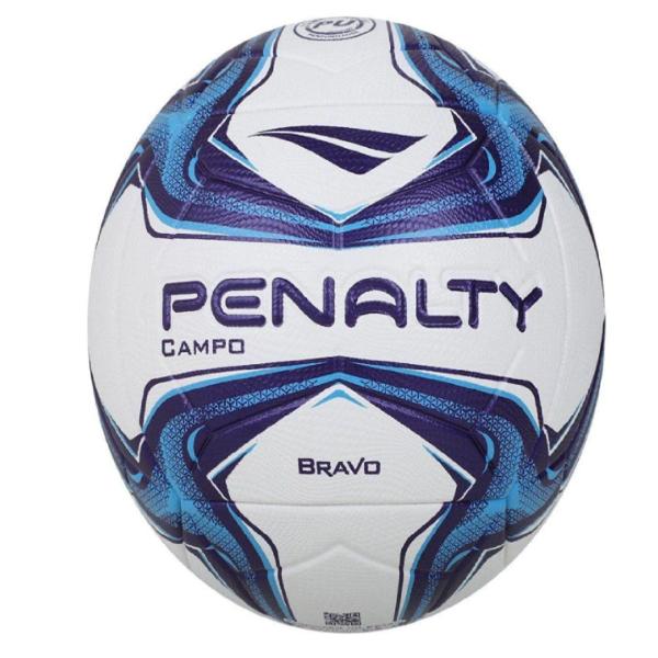 Imagem de Bola De Campo Penalty Bravo Xxiv - Branco/Azul/Roxo