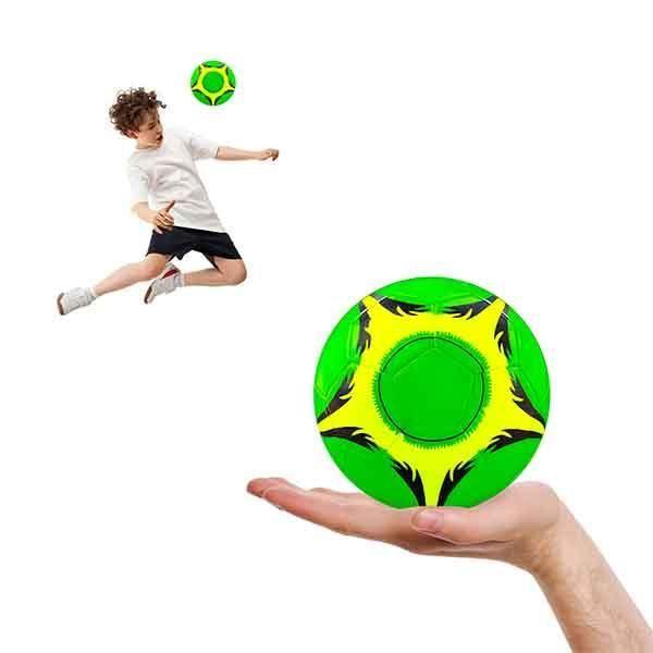 Imagem de Bola De Couro Pequena Sintético Pequena Verde De Futebol