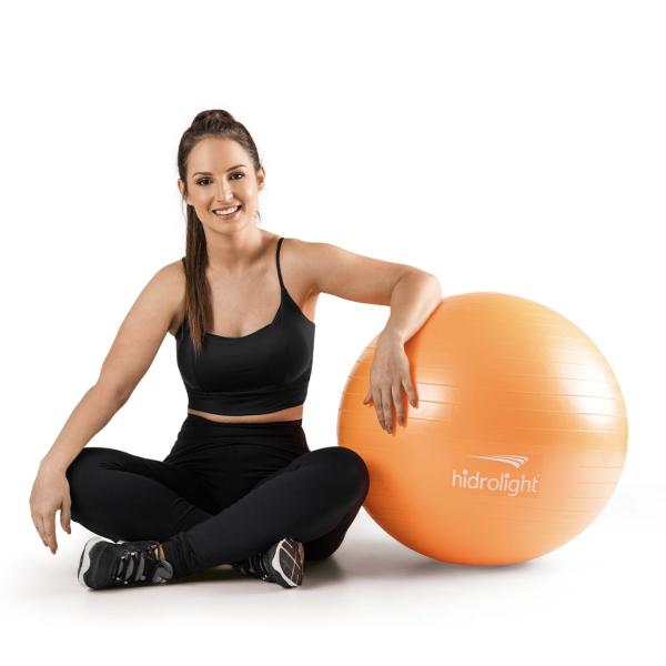 Imagem de Bola de Exercícios 55cm Laranja Hidrolight