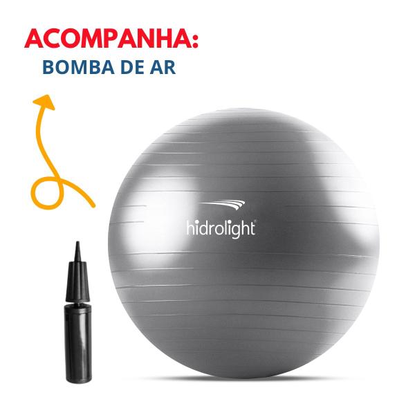 Imagem de Bola de Exercícios 75cm Cor:Cinza