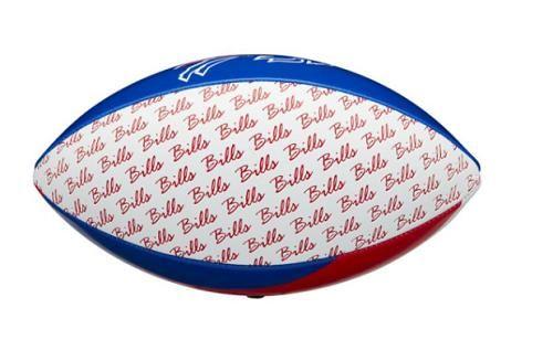 Imagem de Bola De Futebol Americano Wilson Nfl Peewee Team Buffalo - Azul/Branco/Vermelho/Cinza