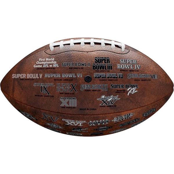 Imagem de Bola de Futebol Americano WILSON NFL SUPER BOWL LIX THROWBACK