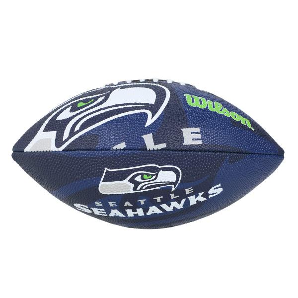 Imagem de Bola de Futebol Americano Wilson NFL Team Logo Jr. Seattle Seahawks