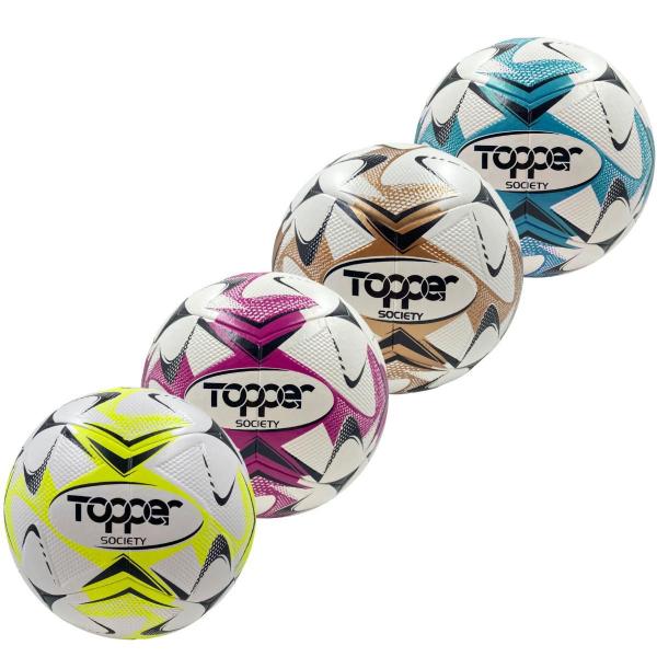 Imagem de Bola De Futebol Campo Society Topper Slick Colorful Oficial