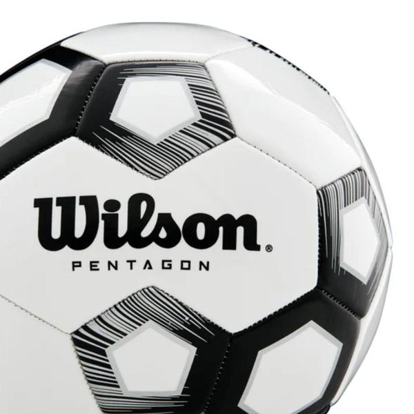 Imagem de Bola de Futebol Clássica Pentagon Nº4 Profissional Amador PVC Unissex Wilson