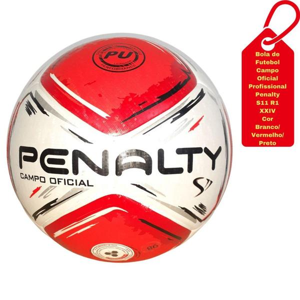 Imagem de Bola de Futebol de Campo Oficial Profissional Penalty S11 R1 XXIV Ultra Fusion