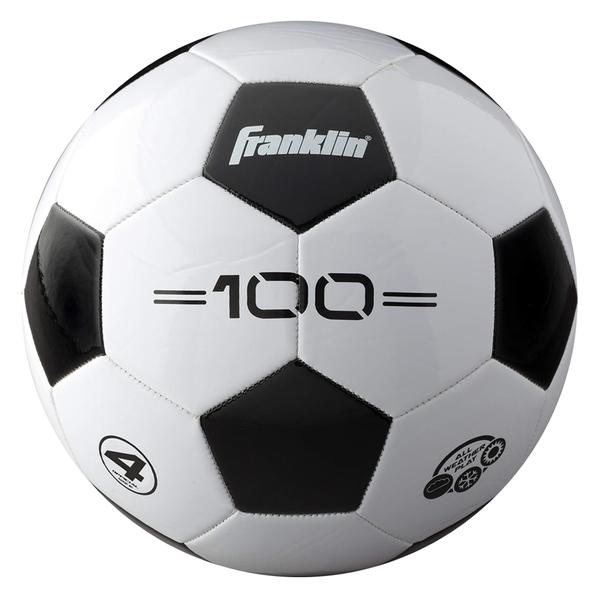 Imagem de Bola de futebol Franklin Sports F-100 tamanho 4 para jovens de 8 a 12 anos