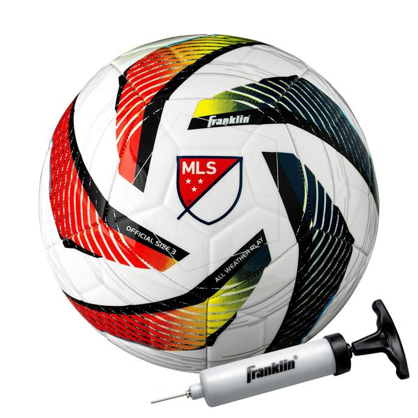 Imagem de Bola de futebol Franklin Sports MLS Tornado tamanho 3 com bomba de ar