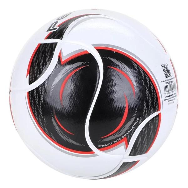 Imagem de Bola de Futebol Futsal Penalty Max 500 Term XXII - Branco e Preto