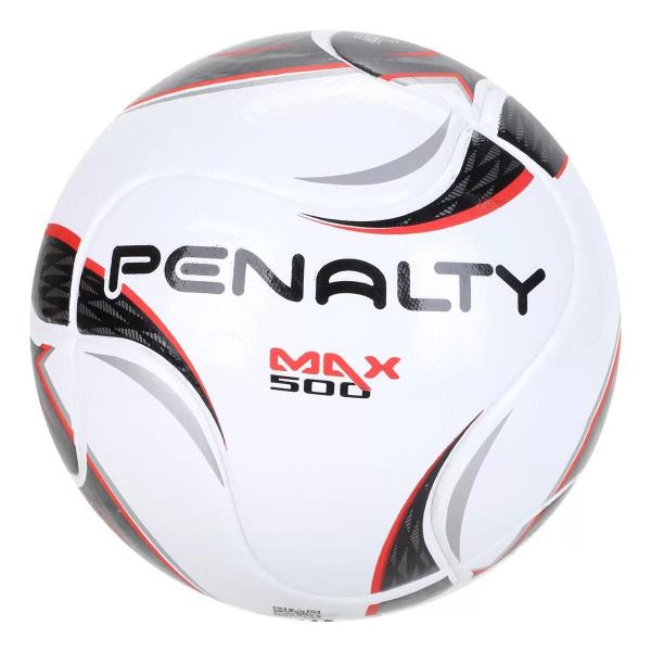 Imagem de Bola de Futebol Futsal Penalty Max 500 Term XXII - Branco e Preto