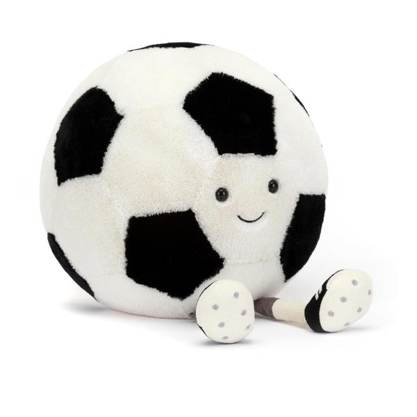 Imagem de Bola de futebol Jellycat Amuseables de brinquedo de pelúcia de 31 cm para todas as idades