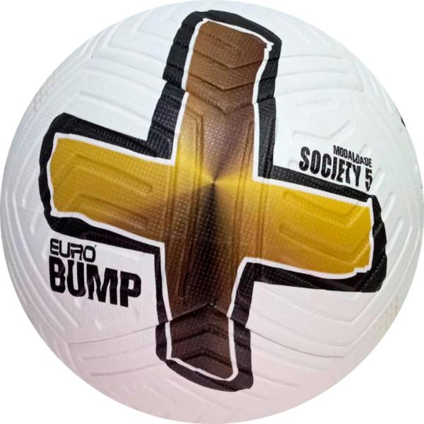 Imagem de Bola de Futebol Pro Oficial - Society Bump Fusion 3D Dourada