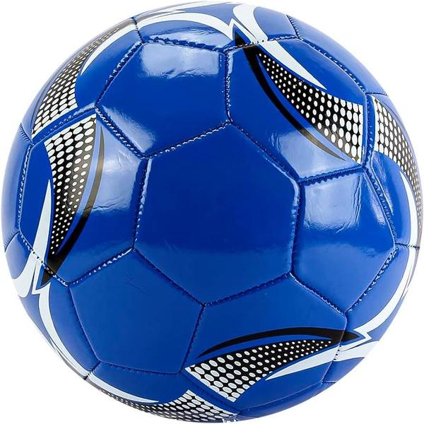 Imagem de Bola de Futebol Pro Tamanho Oficial Costurada à Máquina Azul