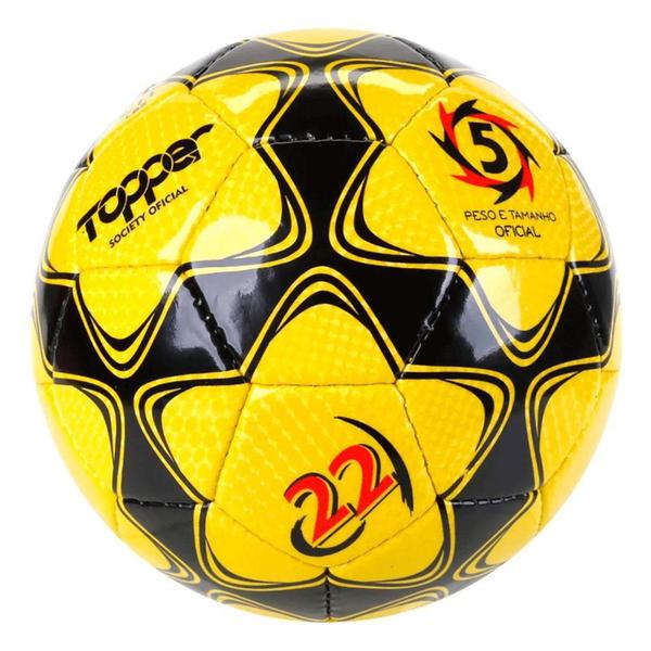 Imagem de Bola De Futebol Society Topper Slick 22 Costurada a mão