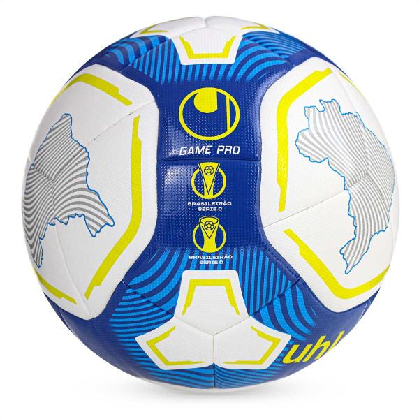 Imagem de Bola de Futebol Uhlsport CBF 2024 Game Pro Campo Branco e Azul - Único 