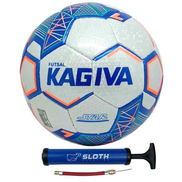 Imagem de Bola de Futsal Kagiva Costurada a Mão Star Pu + Bomba de ar