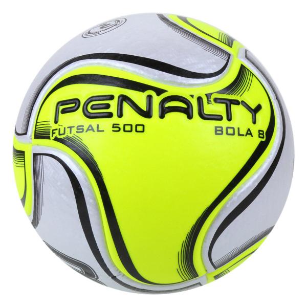 Imagem de Bola de Futsal Penalty 8 X - Branco+Amarelo