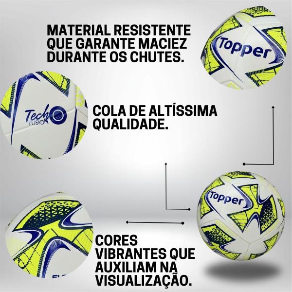 Imagem de Bola De Futsal Topper Slick 22 Quadra Macia Treinamento Pro