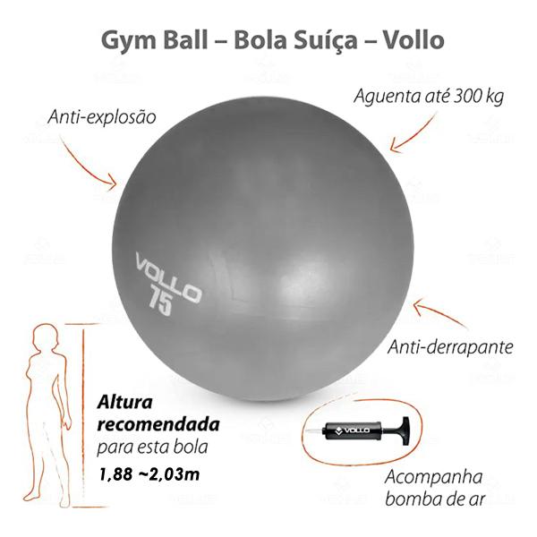 Imagem de Bola de Ginástica 75cm - Vollo