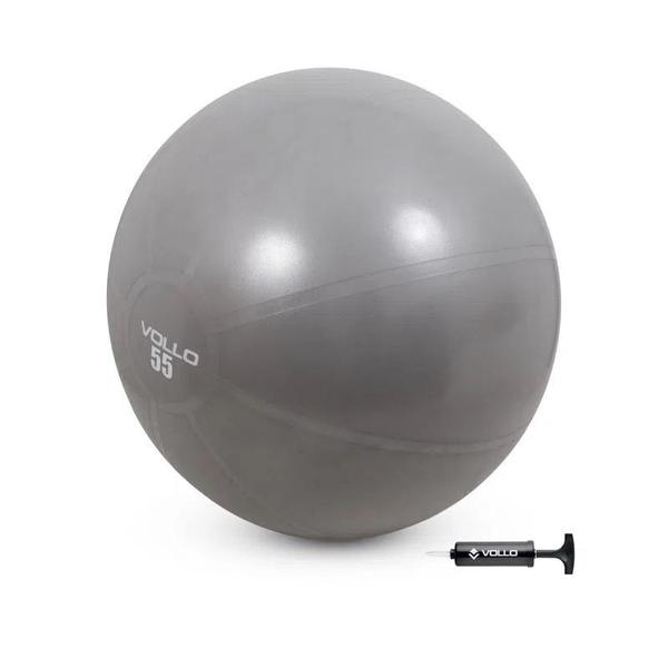 Imagem de Bola de Ginástica - Gym Ball Tam. 55 Cm C/ Res. 300 Kg C/ Bomba Vollo