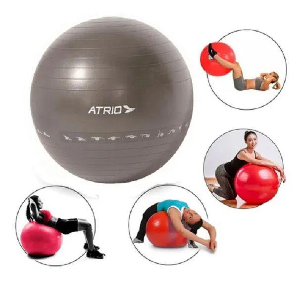 Bola De Ginástica Premium Para Exercícios 55cm Preto - Atrio Imagem de Bola De Ginástica Premium Para Exercícios 55cm Preto