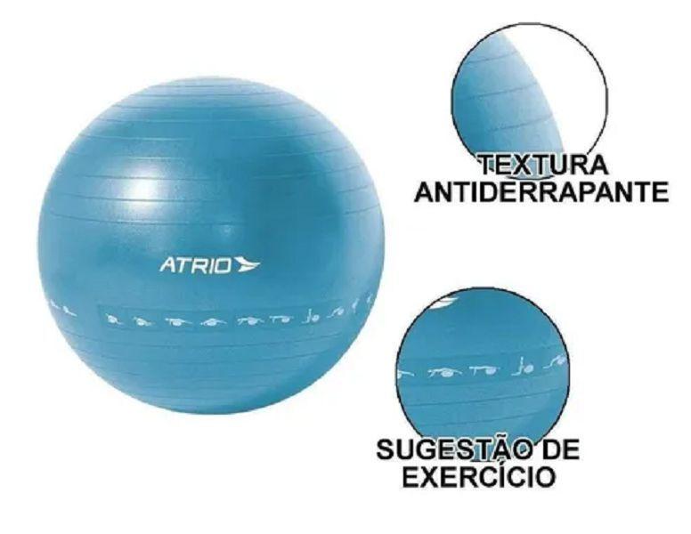 Bola De Ginástica Premium Para Exercícios 55cm Preto - Atrio Imagem de Bola De Ginástica Premium Para Exercícios 55cm Preto