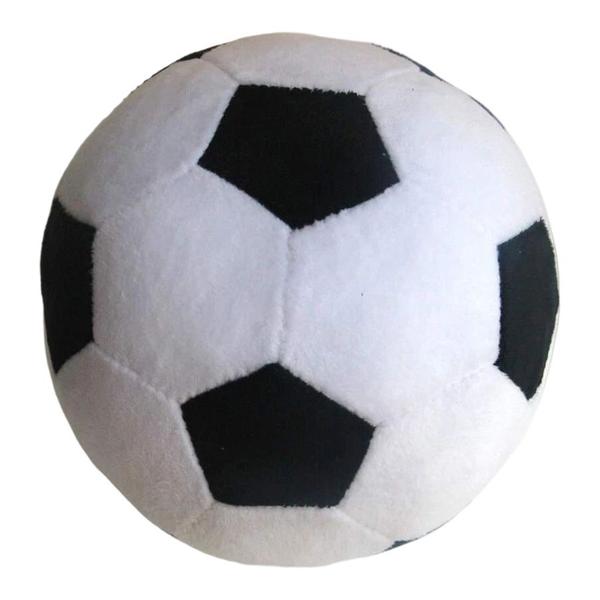 Imagem de Bola De Pelúcia Infantil Super Macia 15Cms - Branco e preto