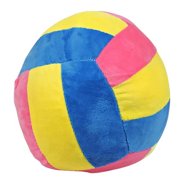 Imagem de Bola De Pelúcia Infantil Super Macia 15Cms - Tricolor