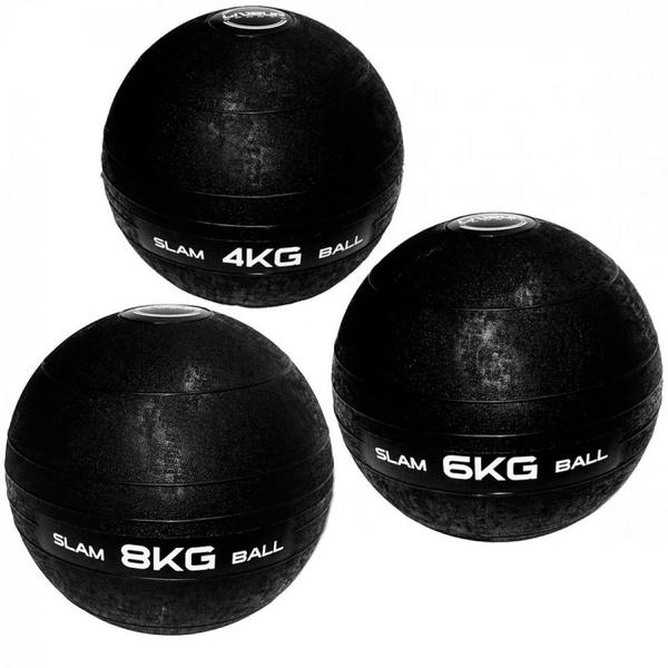 Imagem de Bola de Peso Slam Ball 4 Kg + Bola 6 Kg + Bola 8 Kg Liveup  Liveup Sports 