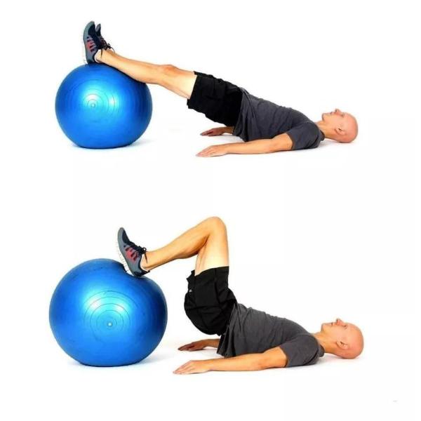 Imagem de Bola de pilates 65cm, com bomba de encher