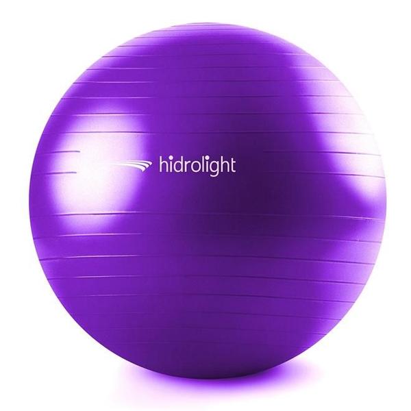 Imagem de Bola de Pilates e Exercícios Roxa 65CM Hidrolight