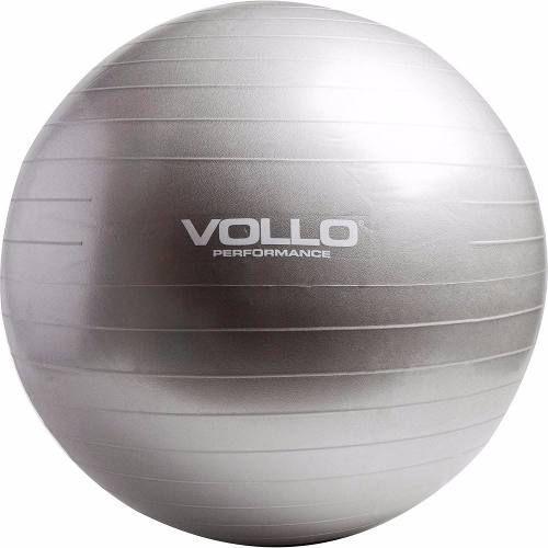 Bola De Pilates Gym Ball Ginastica Vollo Cinza 65cm Imagem de Bola De Pilates Gym Ball Ginastica Vollo Cinza 65cm