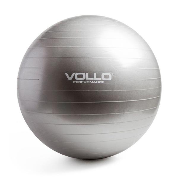 Bola De Pilates Gym Ball Ginastica Vollo Cinza 65cm Imagem de Bola De Pilates Gym Ball Ginastica Vollo Cinza 65cm
