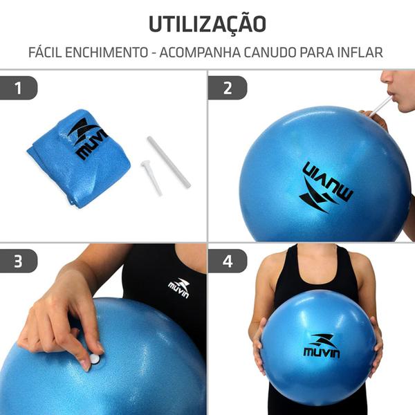 Imagem de Bola de Pilates Overball 25cm Ginástica Yoga Fisioterapia