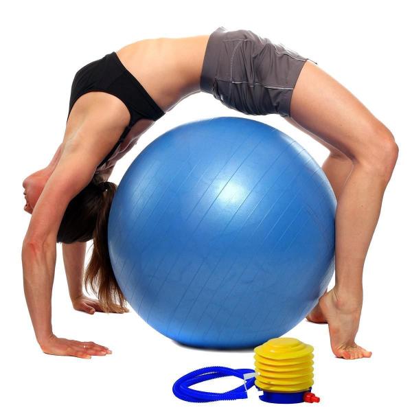 Imagem de Bola De Pilates Yoga Funcional Lorben Com Bomba Suporta 150K