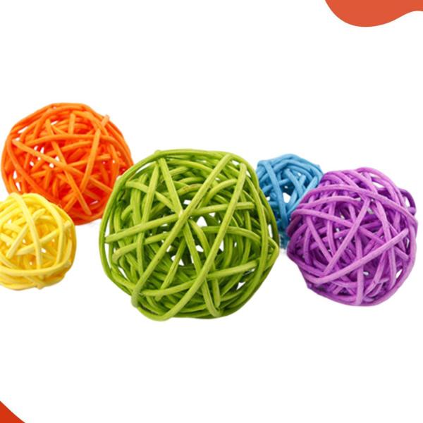 Bola De Rattan 30mm Com 50 Peças - LADEIRA BIJUTERIAS Imagem de Bola De Rattan 30mm Com 50 Peças