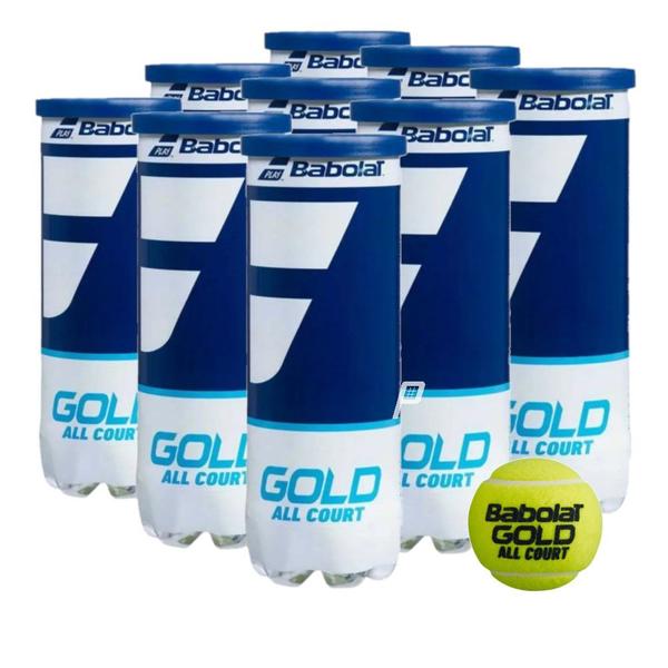 Imagem de Bola de Tênis Babolat Gold All Court - Pack c/ 9 Tubos - 27 Bolas